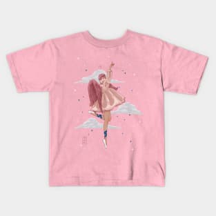 Angel touching sky Kids T-Shirt